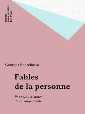 cover image of Fables de la personne